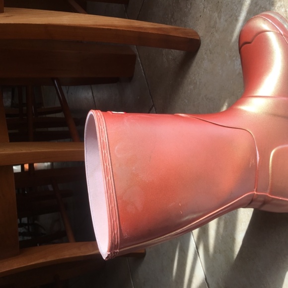 hunter iridescent boots coral - Picture 9 of 9